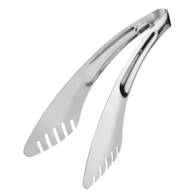 TRUSBER 9-Inch Salad Serving Tongs, 18/8 Stainless Steel Kitchen Cooking Tongs for Pasta Noodles BBQ Buffet | Dishwasher Safe | - Image 1